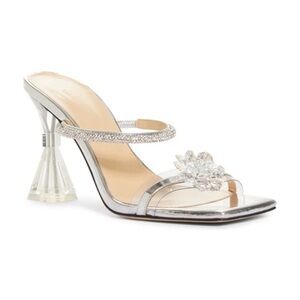 Mach & Mach Crystal‎ Flower slide sandal size 39.5